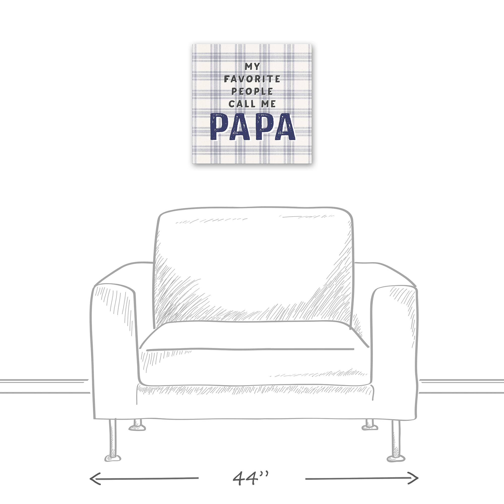 Favorite People Call Papa Canvas Wall Art